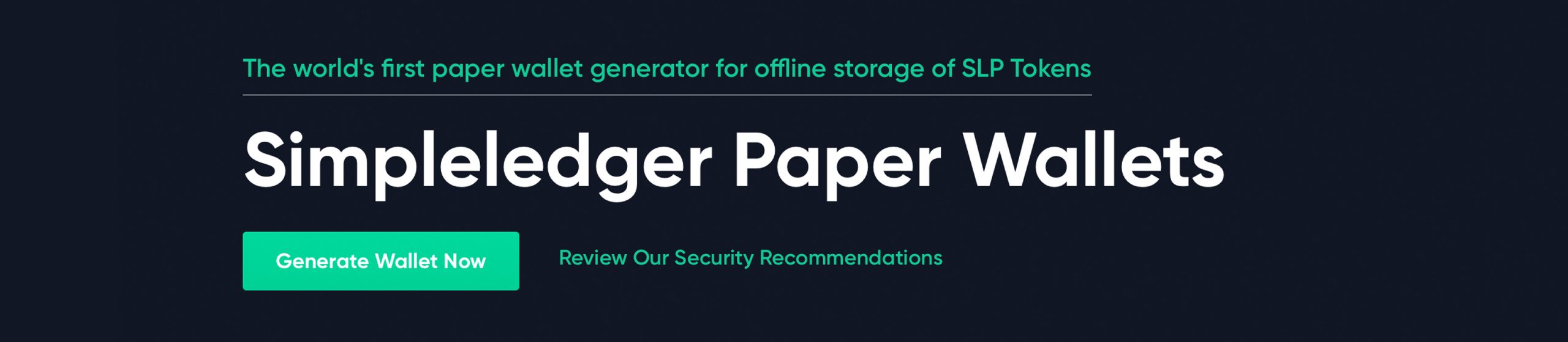 Cold Storage and Bearer Bonds: How to Print an SLP Token Paper Wallet  1