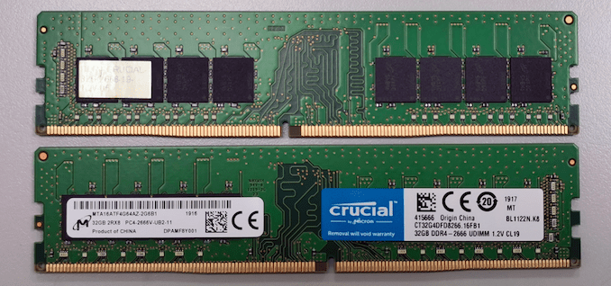 Crucial’s 32 GB UDIMMs and SODIMMs Available: DDR4-2666 & DDR4-3200 1