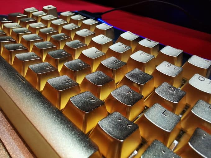 Got a Spare $10,000? Here’s Your Keyboard: ADATA’s 24K Gold Design 1