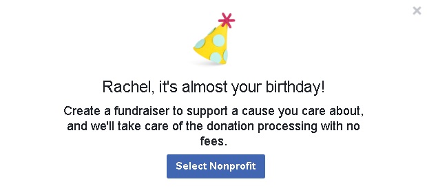 How to set up a birthday fundraiser on Facebook 2