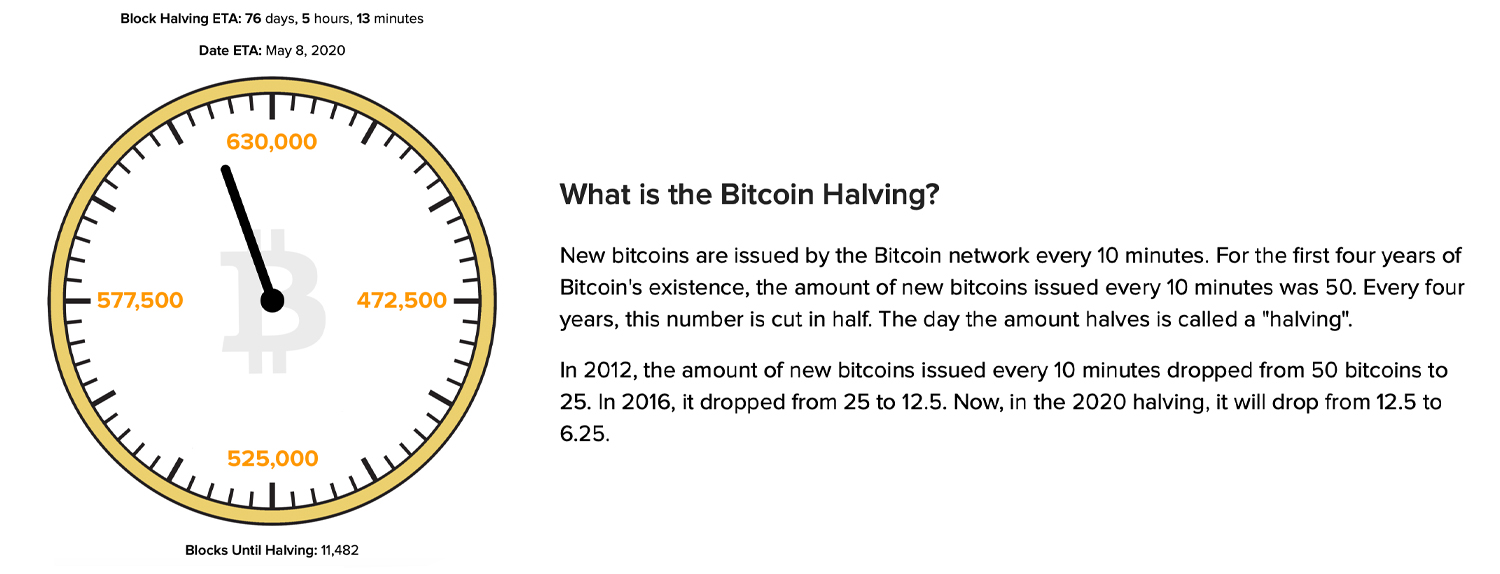 bitcoin halving countdown clock