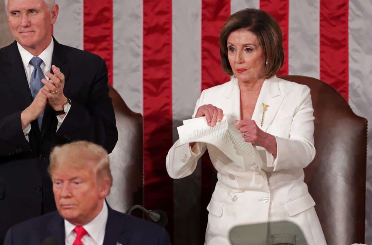 Trump Skips Impeachment in SOTU Speech – Before Pelosi Tears It Up 1 Trump Skips Impeachment in SOTU Speech – Before Pelosi Tears It Up 1