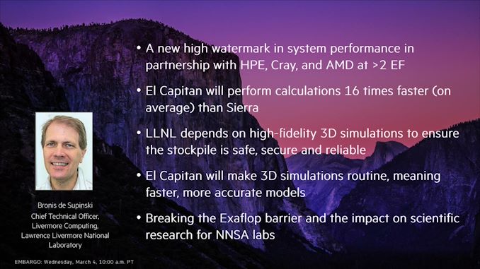 El Capitan Supercomputer Detailed: AMD CPUs & GPUs To Drive 2 Exaflops of Compute 1