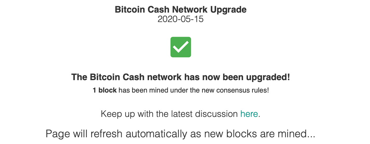 Bitcoin Cash Upgrade Complete: 3 New Features Added to Consensus Rules