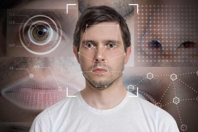 Face detection and recognition of man. Computer vision and machi