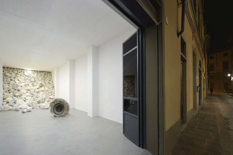 Fabio Viale Marble Installation at Galleria Poggiali