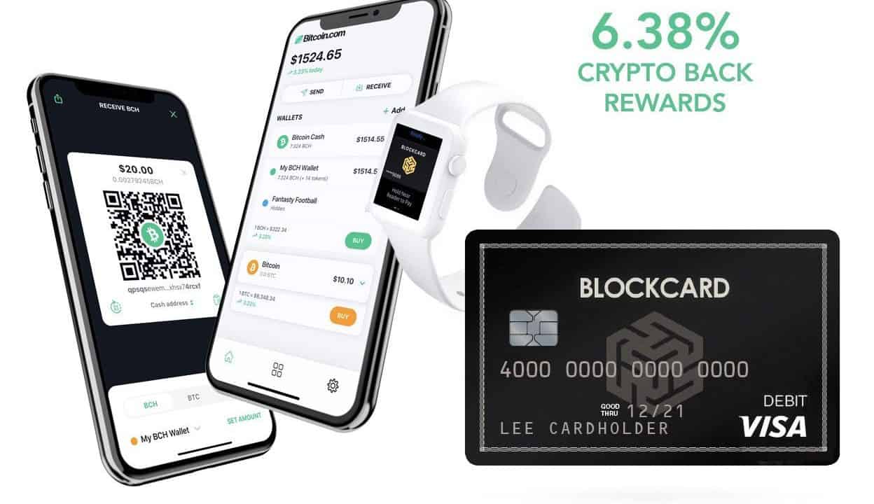 credit card connected to crypto