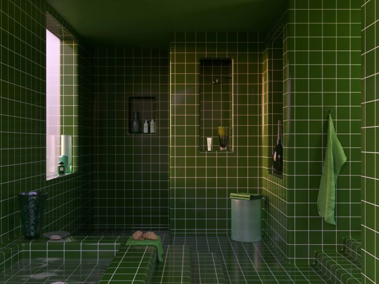 Charlotte Taylor and Hannes Lippert imaged an entirely tiled house