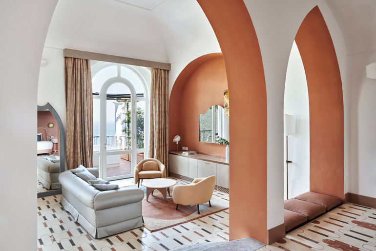Cristina Celestino signs a seven room capsule collection for Palazzo Avino hotel
