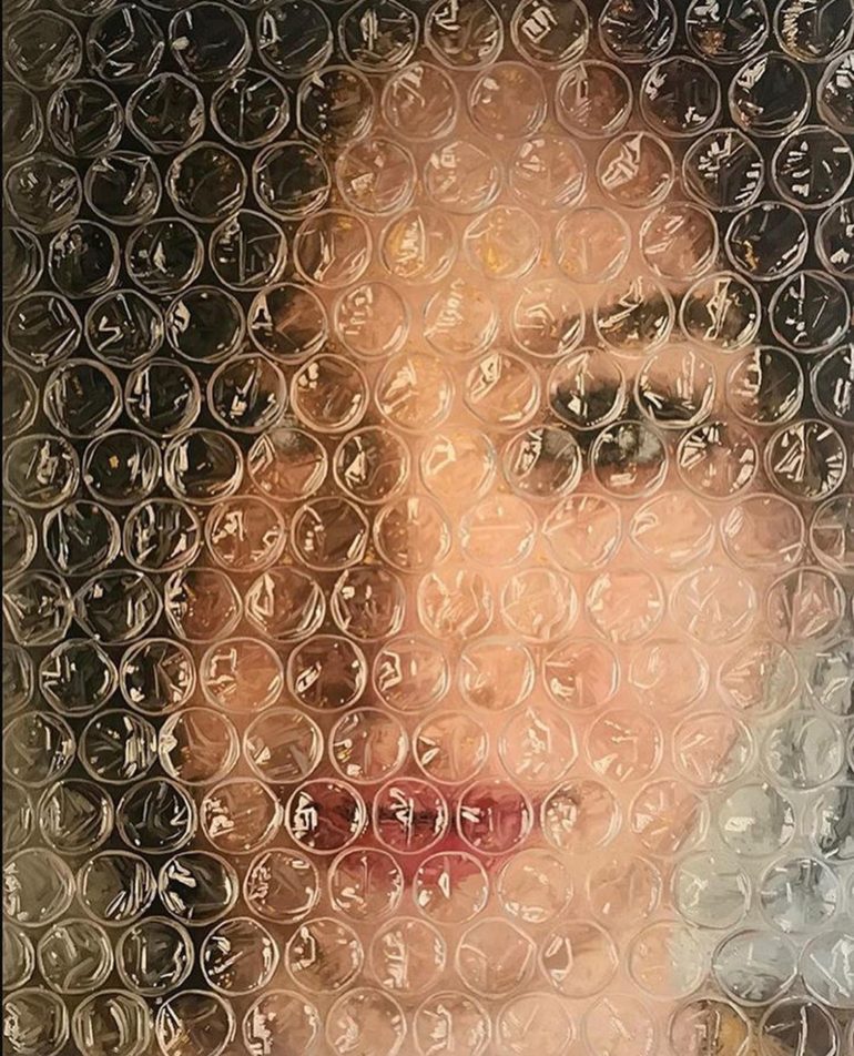 Darian Mederos Emotive Bubble Wrap Paintings